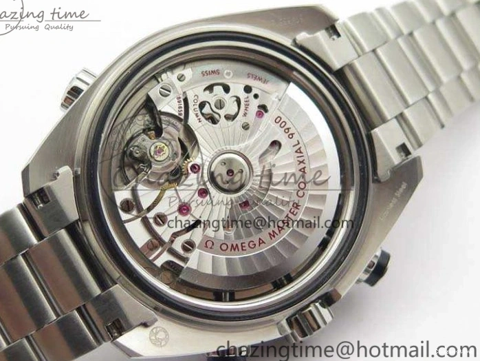 0511 Planet Ocean Master Chrono SS OM 1:1 Best Edition Black Dial On SS Bracelet A9900 V Fashionable 8113